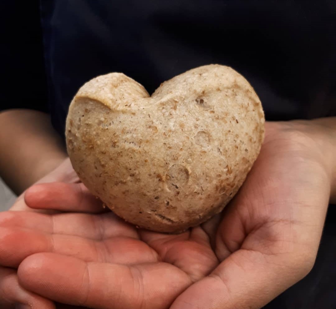 Hjärtformat bröd 
