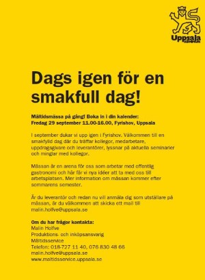 Måltidsmässa 29 september